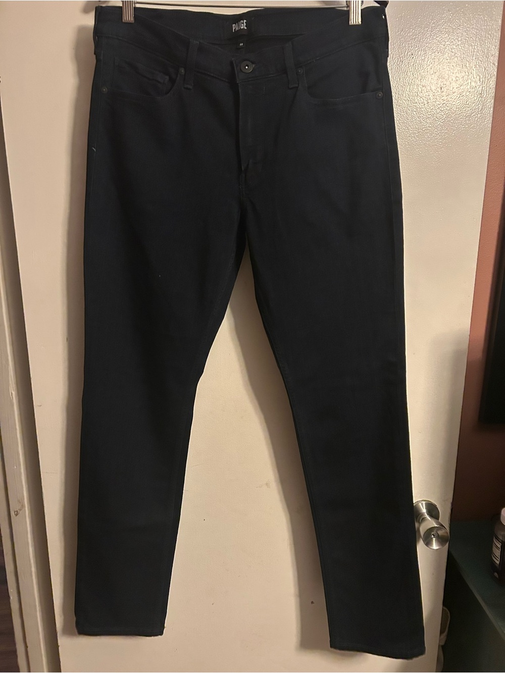PAIGE Dark Indigo Slim Jeans - Picture 2 of 3